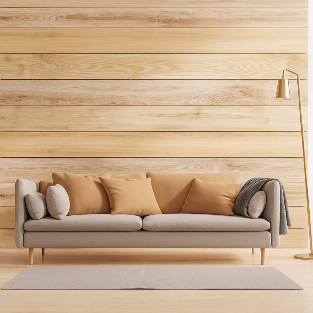 Alberta Half Leather 2 seater Sofa In Husk Brown Colour