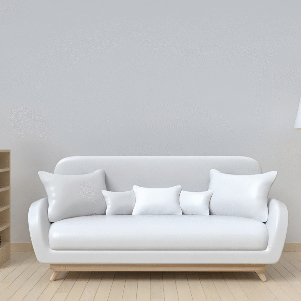 Bluewud Compact 1 Seater Sofa in Cloud White Colour