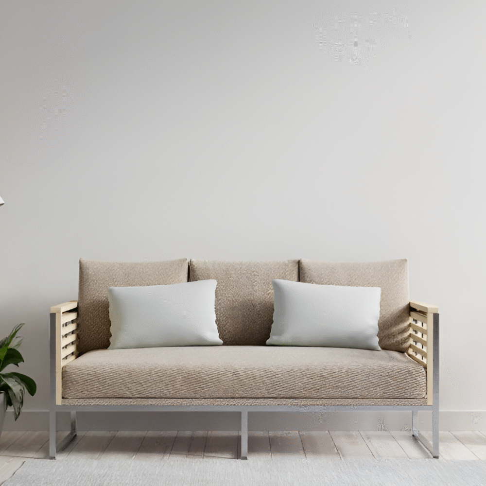 St Helens Fabric 2 Seater Sofa in Grey Colour