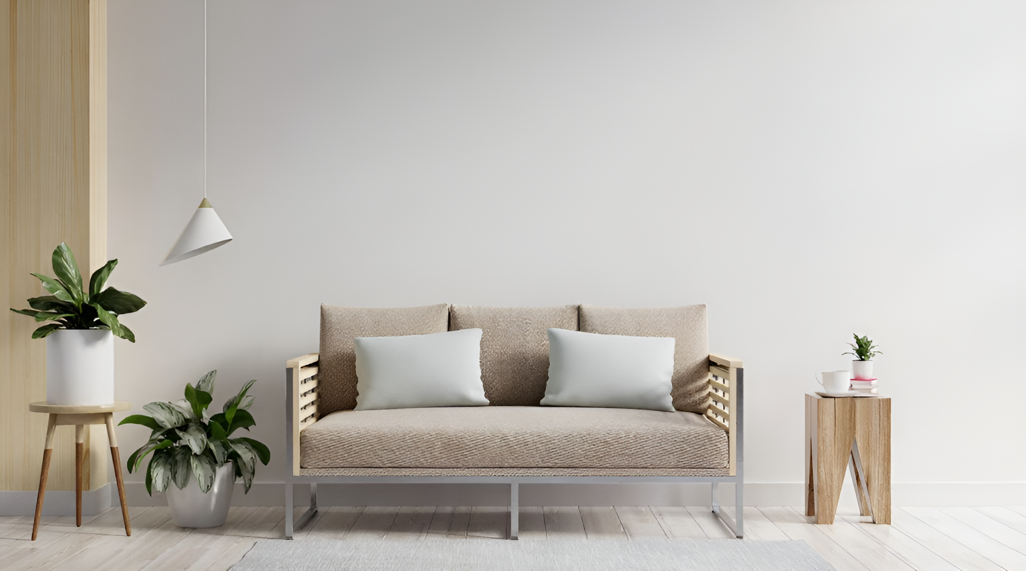 St Helens Fabric 2 Seater Sofa in Grey Colour